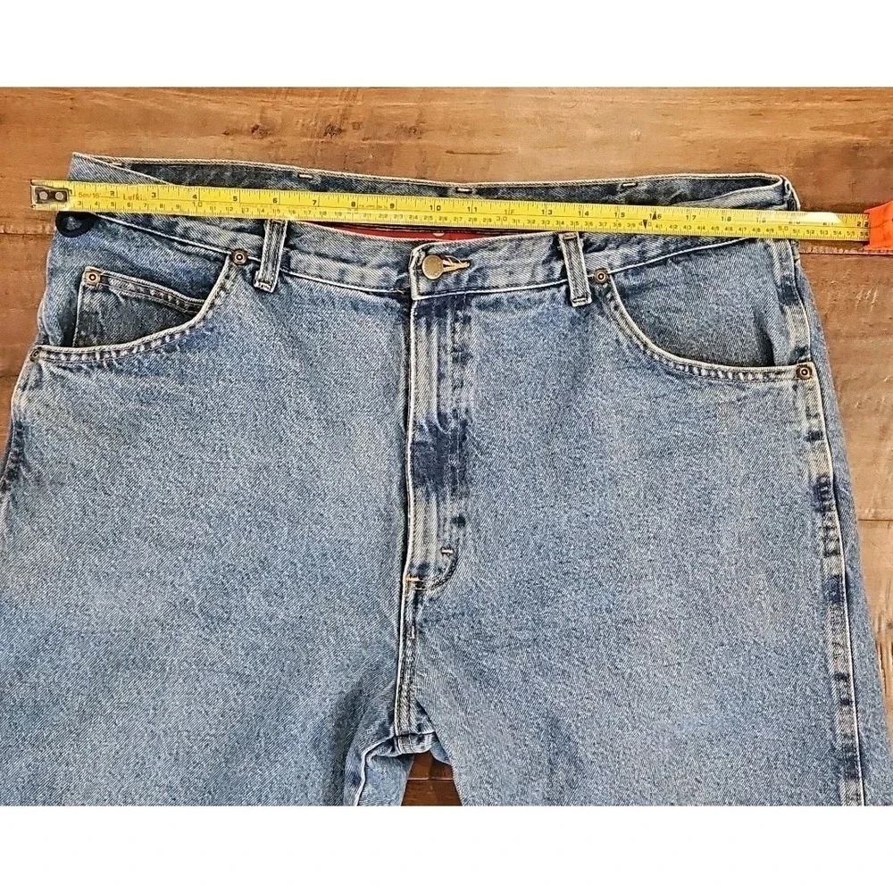 VTG Mens Wrangler Rugged Wear Thermal Jeans 40×30 - 3M Thinsulate Lining Fleece